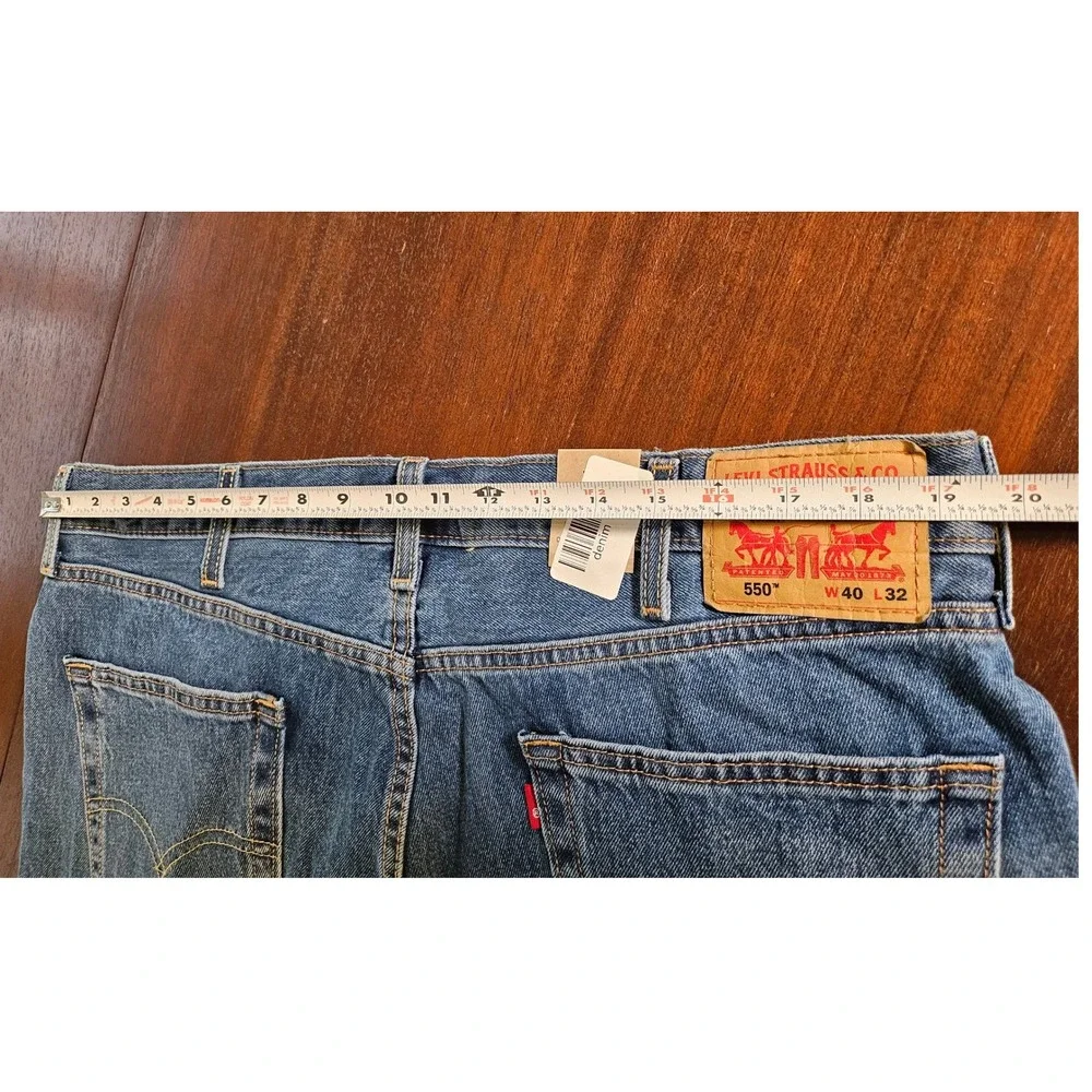 Levi's 550 Relaxed Fit Jeans Mens 40x32 Blue Medium Wash Denim NWT